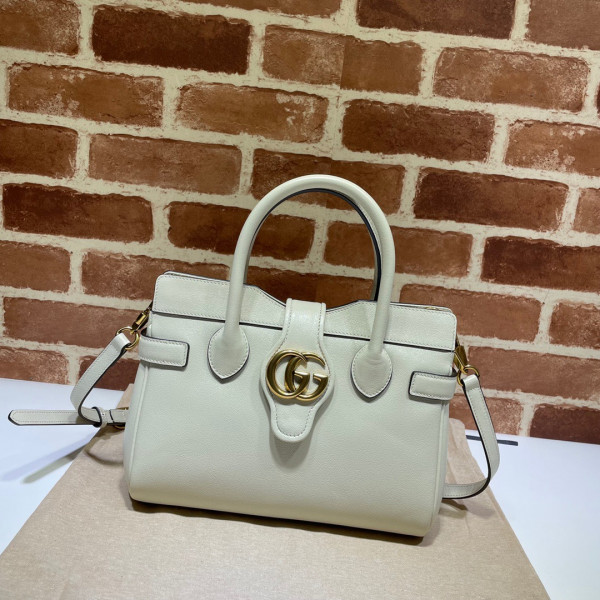 G*u*i small top handle bag with double g