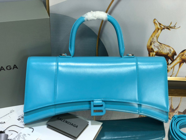 Ba*len*cia*ga  hourglass stretched top handle bag