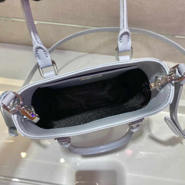 Pra*a small brushed leather tote