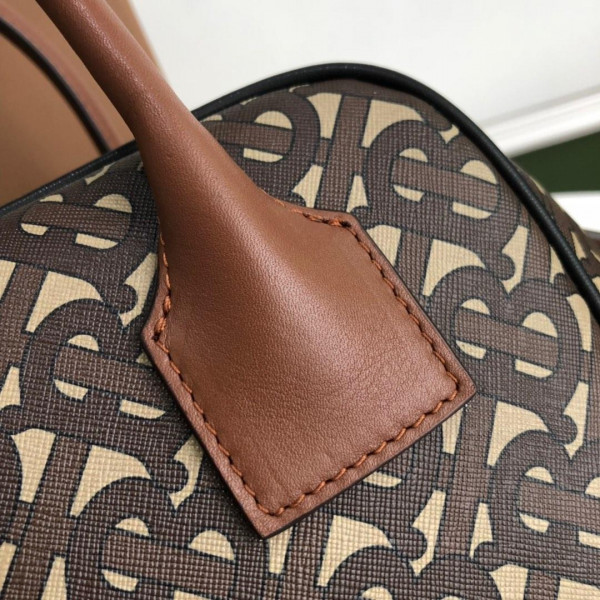 B**rry small monogram stripe e-canvas cube bag