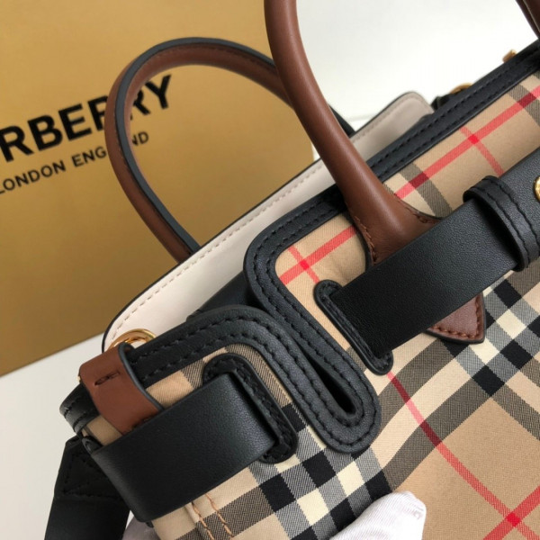 B**rry the mini vintage check triple stud belt bag