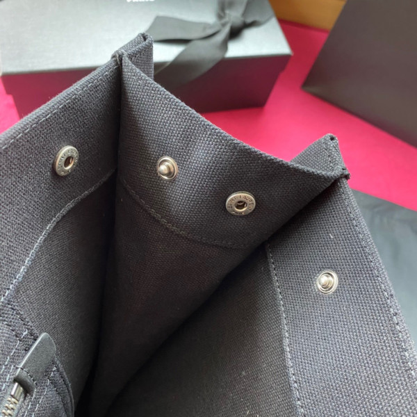 Y*L rive gauche tote bag in printed linen and leather