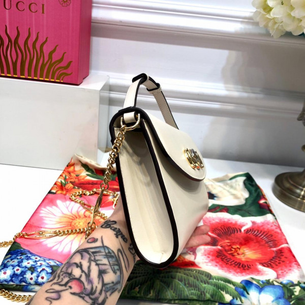 G*u*i zumi smooth leather small shoulder bag