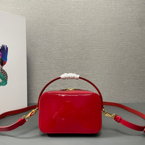 Pra*a odette crystal-studded satin bag-17.5x10.5x4.5cm