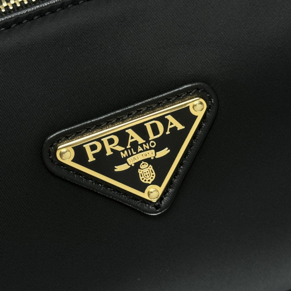Pra*a medium re-nylon shoulder bag with padlock