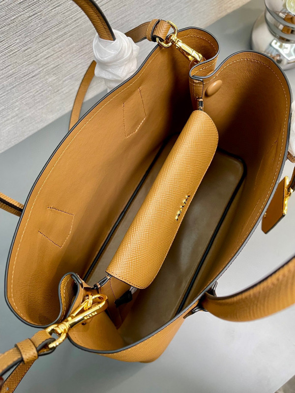 medium saffiano leather double Pra*a bag