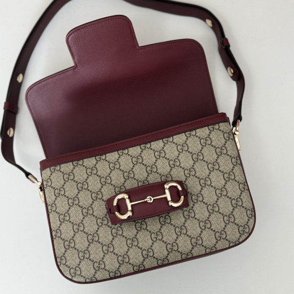 G*u*i horsebit 1955 soft small shoulder bag-25.9*17.5*9.9cm