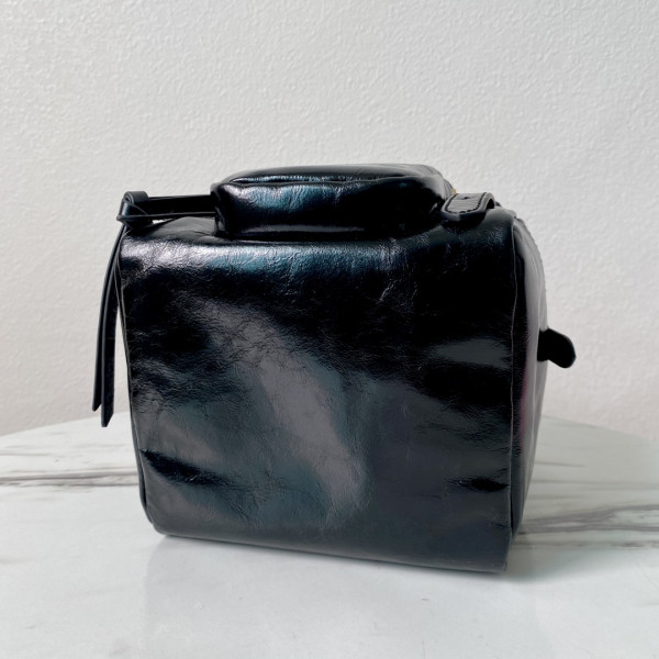 Pra*a dangle leather top-handle mini-bag