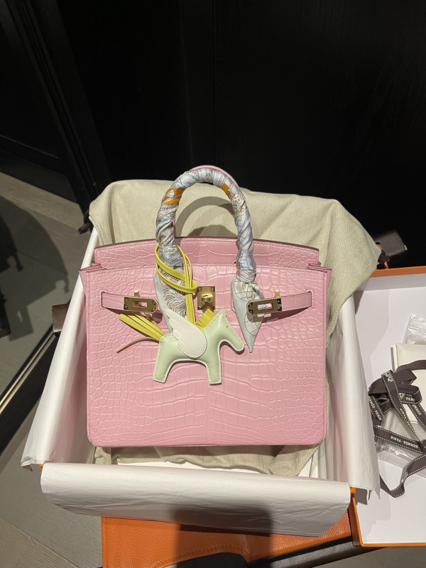 H**mes birkin 25cm crocodile leather