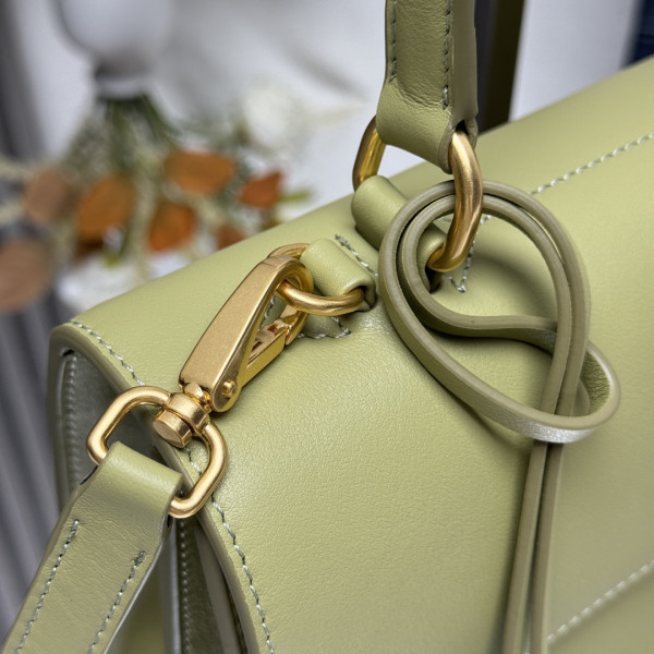 Pra*a soft sound medium leather shoulder bag