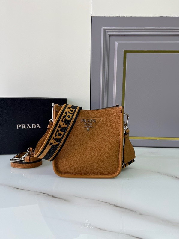 Pra*a leather mini shoulder bag