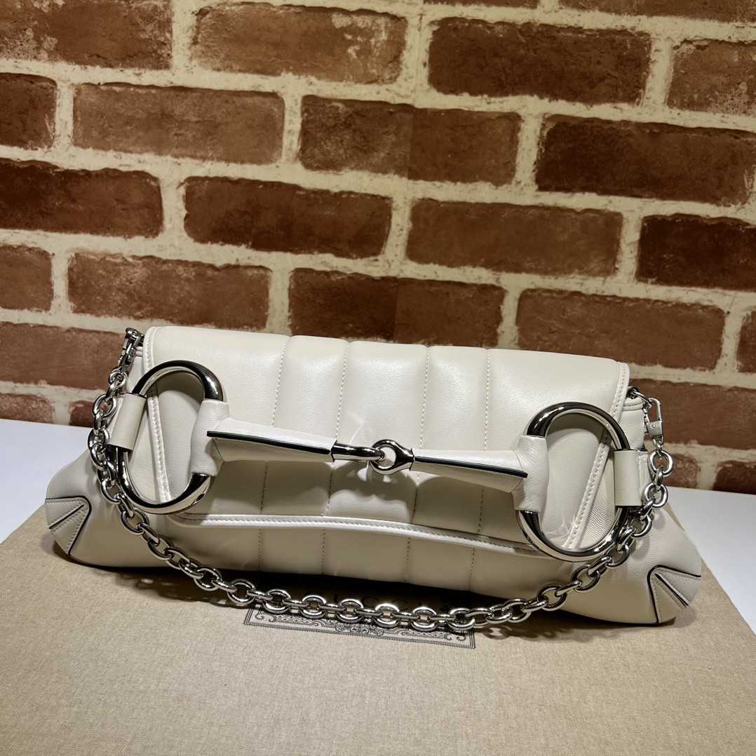 G*u*i horsebit chain big shoulder bag
